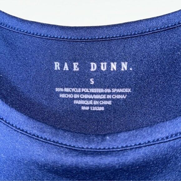 RAE DUNN. S NavyโPink Racer Back Tank Crop Wide Pants VACAY MODE. PJ Set - Picture 4 of 13